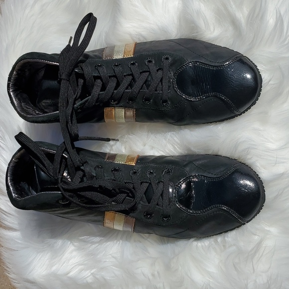 Dolce & Gabbana Black Leather Casual Sneaker sz 11 🎉 Host Pick - Picture 2 of 13